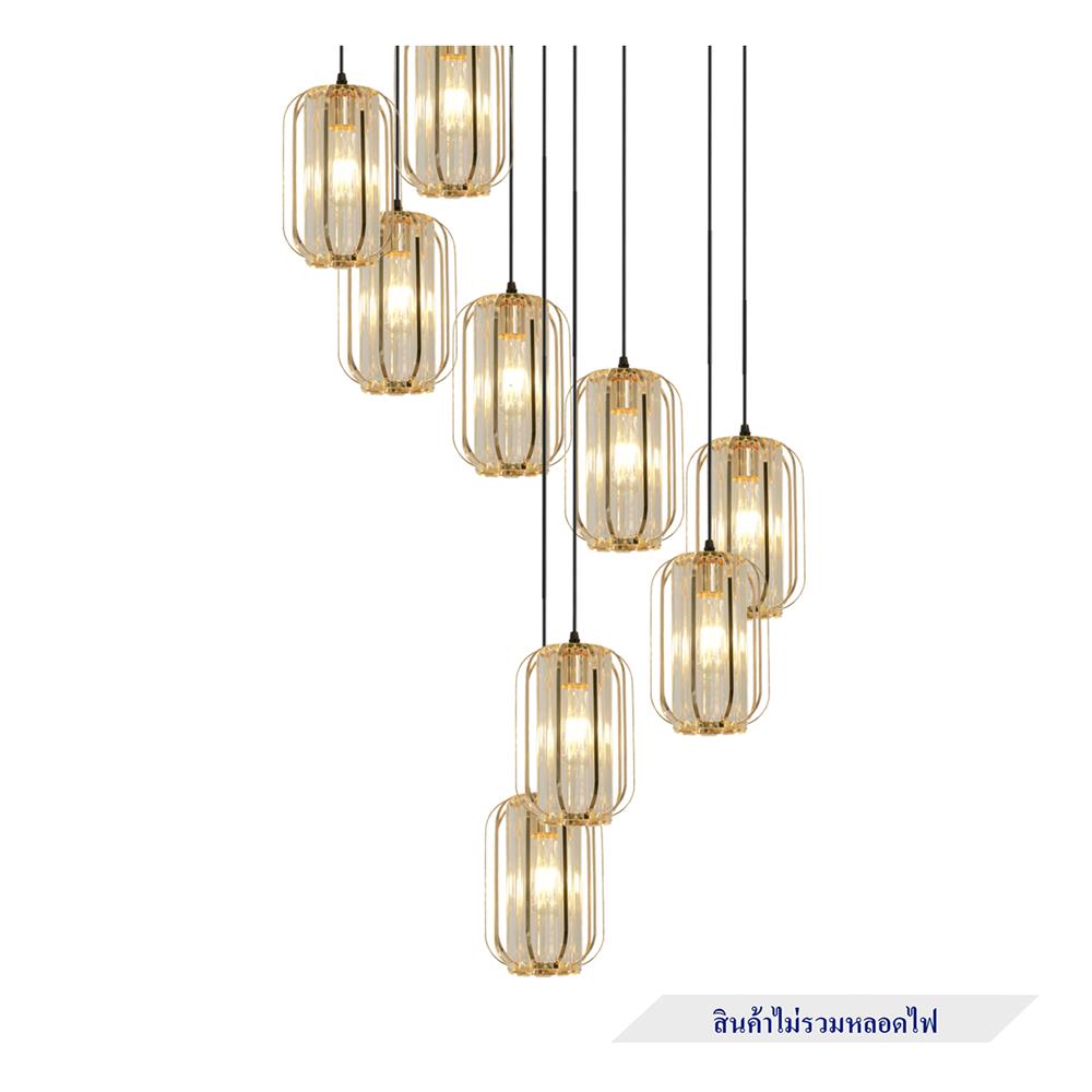 ไฟช่อ SUCCESS SCP-4023/9 สีดำ/ใส/ทอง 9 หัว