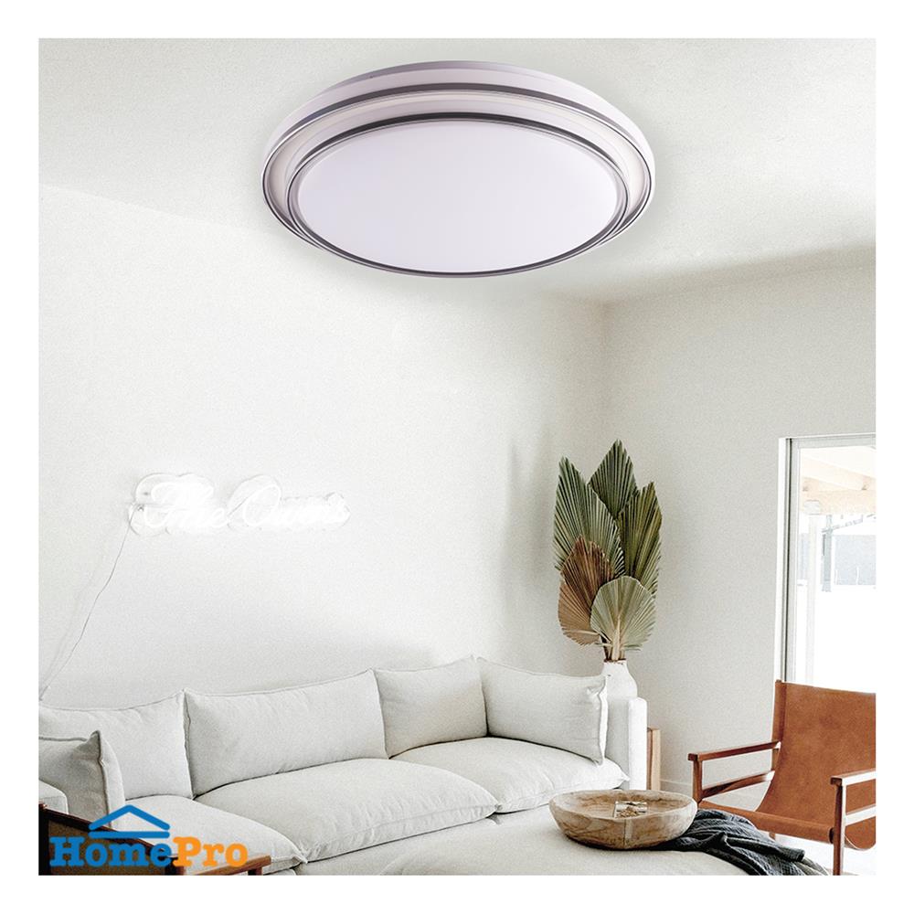 ไฟเพดาน LED STARLIGHT 04-SL-8521-500 74 วัตต์ DAYLIGHT/COOL WHITE/WARMWHITE 19 นิ้ว สีขาว/ดำ