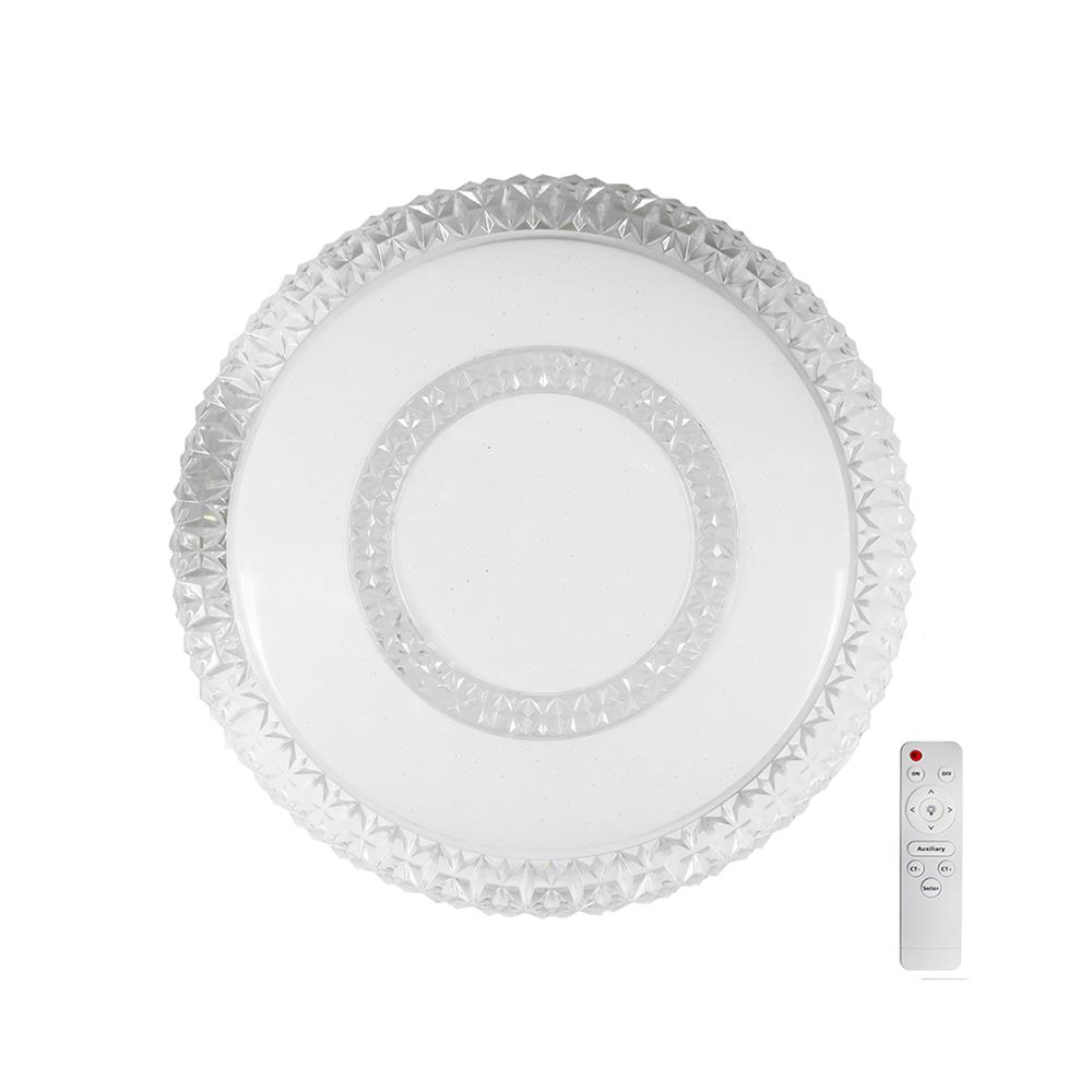 ไฟเพดาน LED STARLIGHT 04-CL-20803-CL LED 65 วัตต์ DAYLIGHT/COOL WHITE/WARMWHITE 19 นิ้ว สีขาว