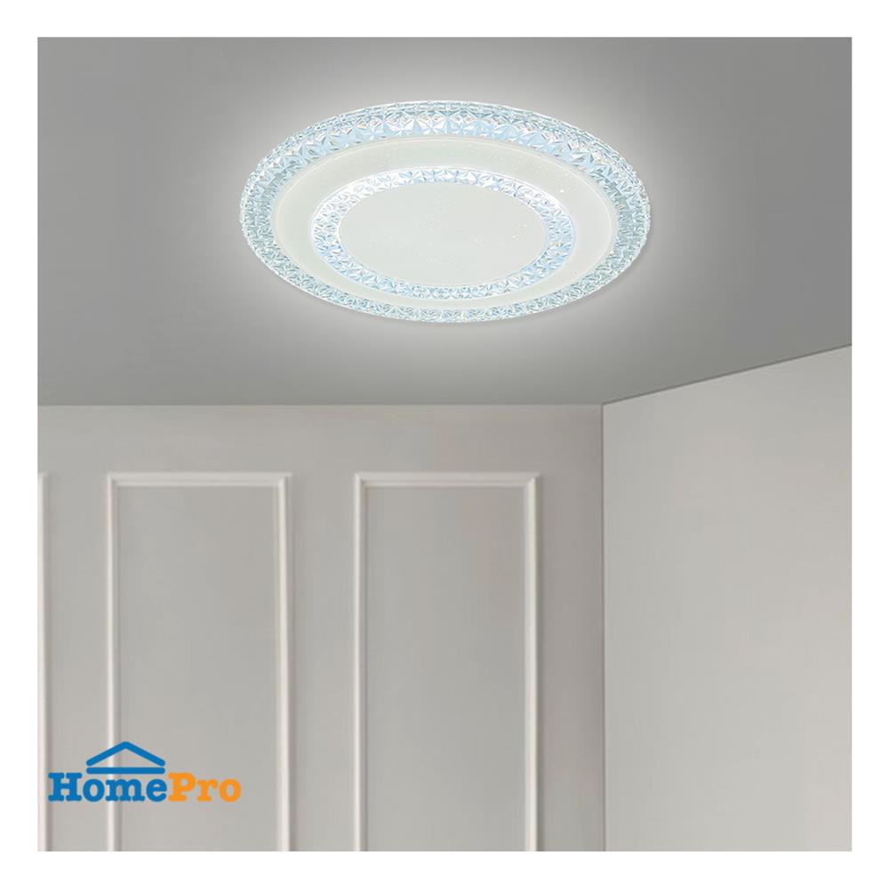 ไฟเพดาน LED STARLIGHT 04-CL-20803-CL LED 65 วัตต์ DAYLIGHT/COOL WHITE/WARMWHITE 19 นิ้ว สีขาว