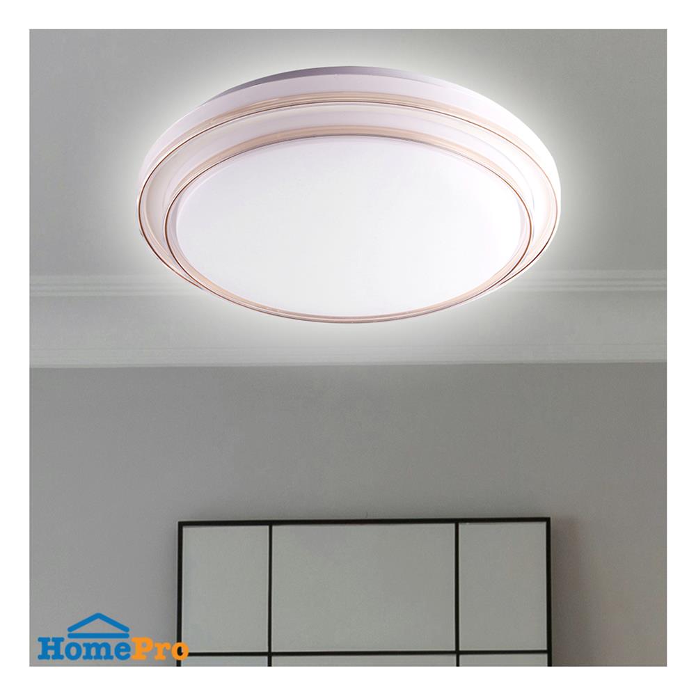 ไฟเพดาน LED STARLIGHT 04-SL-8522-500 74 วัตต์ DAYLIGHT/COOL WHITE/WARMWHITE 19 นิ้ว สีขาว/ทอง