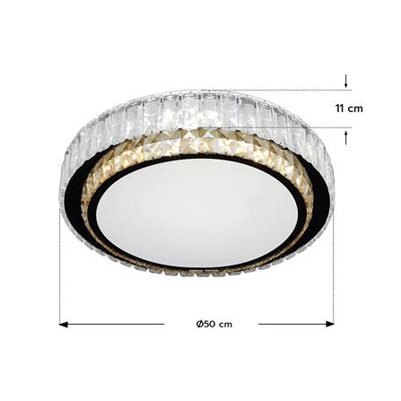 ไฟเพดาน LED STARLIGHT 04-SL-1014-500 80 วัตต์ DAYLIGHT/COOL WHITE/WARMWHITE 19 นิ้ว สีขาว_5