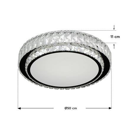 ไฟเพดาน LED STARLIGHT 04-SL-1011-500 80 วัตต์ DAYLIGHT/COOL WHITE/WARMWHITE 19 นิ้ว สีขาว_5