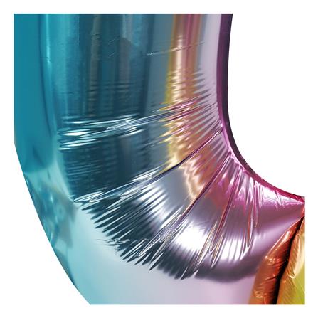 ลูกโป่งฟอยล์ตกแต่ง SNAZZ เลข 0 40 นิ้ว สีรุ้ง_2