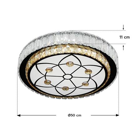 ไฟเพดาน LED STARLIGHT 04-SL-1013-500 80 วัตต์ DAYLIGHT/COOL WHITE/WARMWHITE 19 นิ้ว สีขาว_5