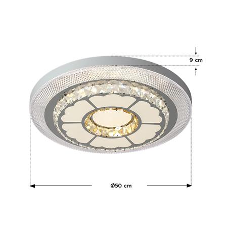 ไฟเพดาน LED STARLIGHT 04-SL-1010-500 80 วัตต์ DAYLIGHT/COOL WHITE/WARMWHITE 19 นิ้ว สีขาว_5