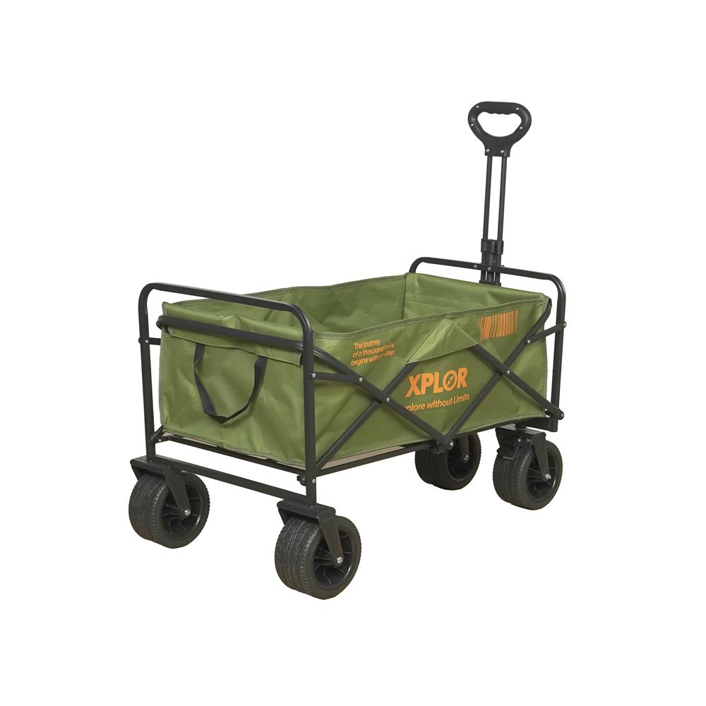 รถเข็นแคมป์ปิ้ง SPRING XPLOR 100 ซม. สีเขียว