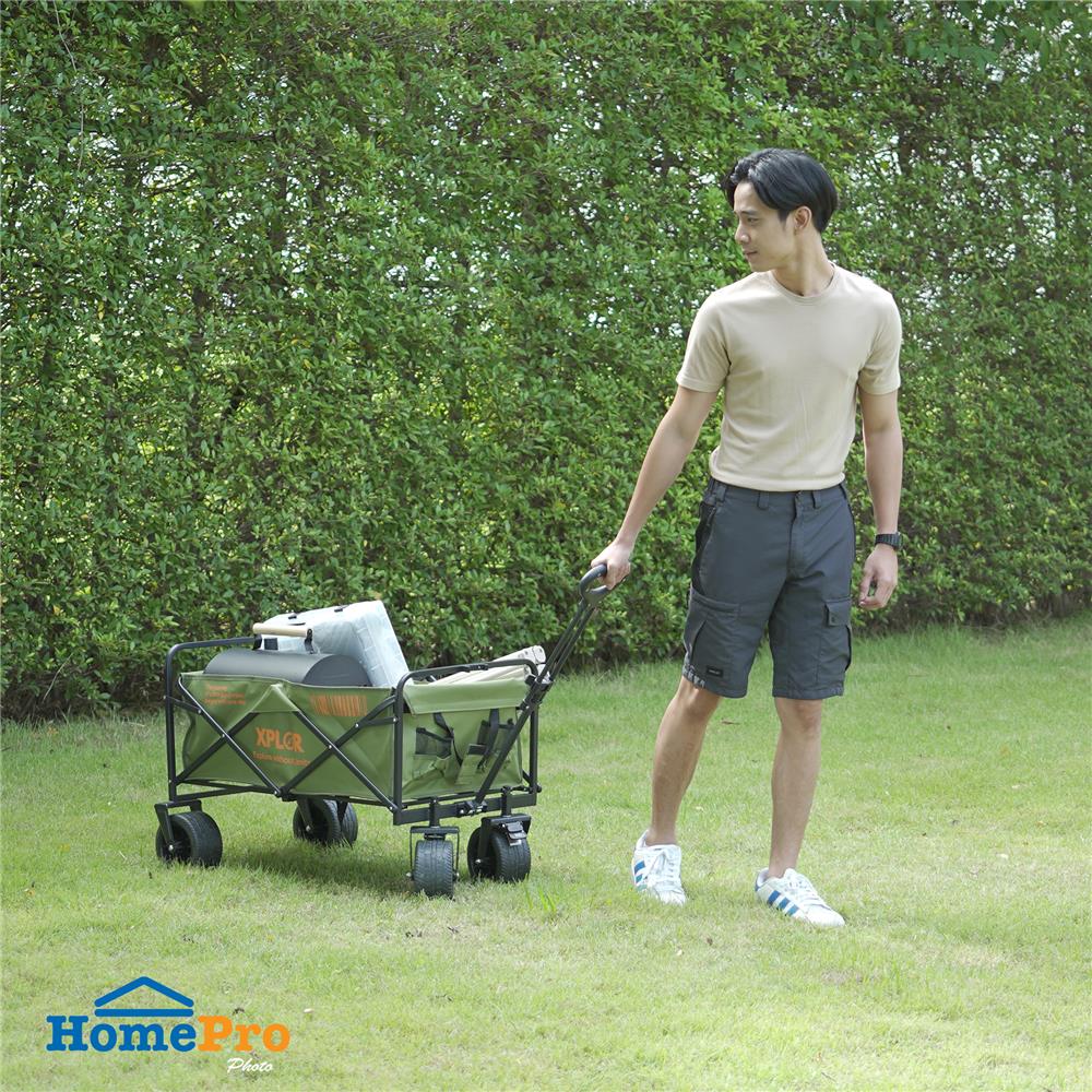 รถเข็นแคมป์ปิ้ง SPRING XPLOR 100 ซม. สีเขียว