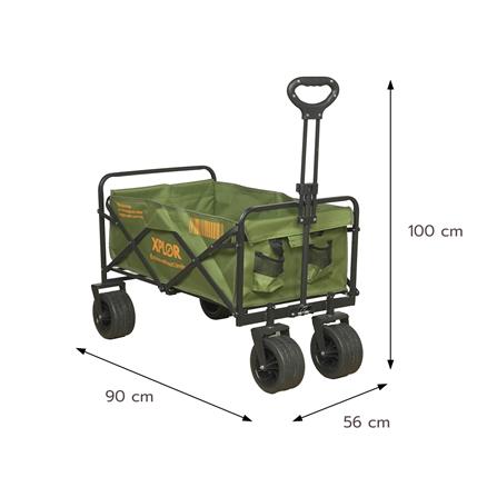 รถเข็นแคมป์ปิ้ง SPRING XPLOR 100 ซม. สีเขียว_8