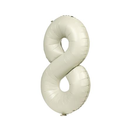 ลูกโป่งฟอยล์ตกแต่ง SNAZZ เลข 8 40 นิ้ว สีขาว_1