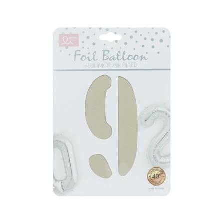 ลูกโป่งฟอยล์ตกแต่ง SNAZZ เลข 9 40 นิ้ว สีขาว_3