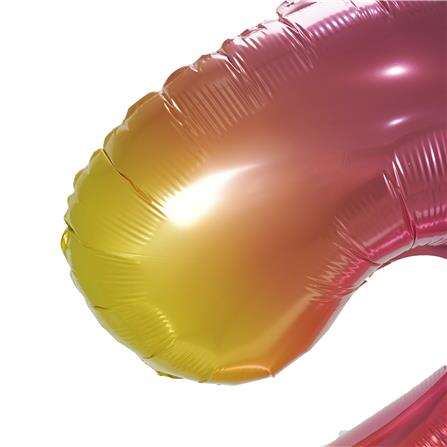 ลูกโป่งฟอยล์ตกแต่ง SNAZZ เลข 2 40 นิ้ว สีรุ้ง_2