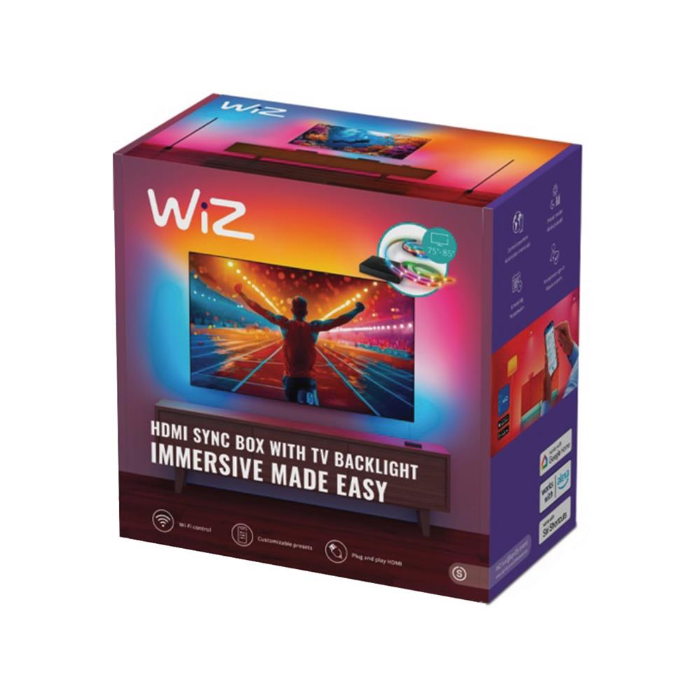 ไฟเส้น LED WIZ RGBIC TV SYNC BOX 13 วัตต์ 75-85 นิ้ว