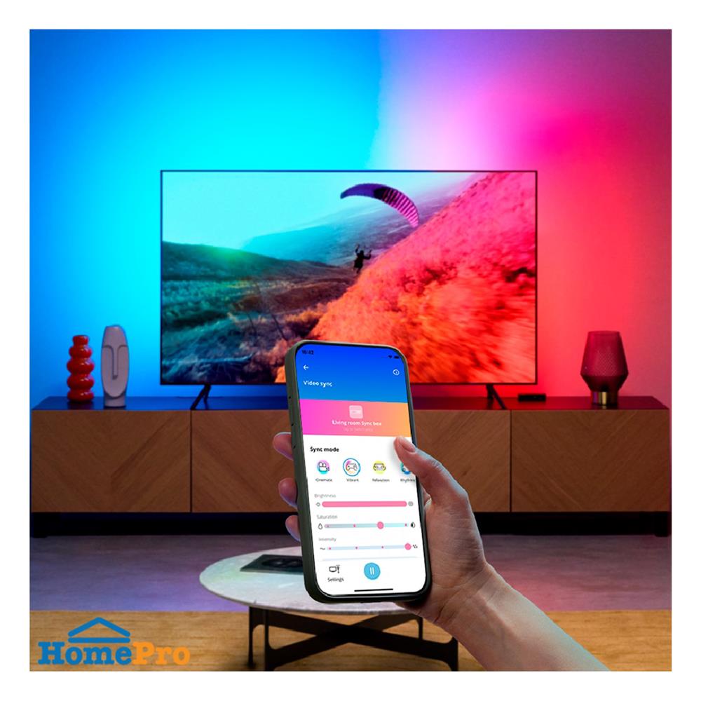 ไฟเส้น LED WIZ RGBIC TV SYNC BOX 13 วัตต์ 75-85 นิ้ว