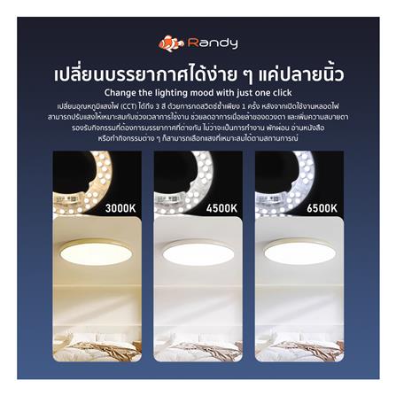 หลอด LED RANDY CEILING MODULE YD-24Q 24 วัตต์ DAYLIGHT/COOL WHITE/WARM WHITE E27_5