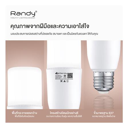 หลอด LED RANDY TUBE LIGHT YD-9E 9 วัตต์ DAYLIGHT E27_4