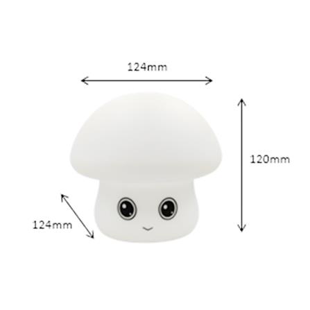 ไฟตั้งโต๊ะ LED CARINI MUSHROOM 1.4 วัตต์ สีขาว_10