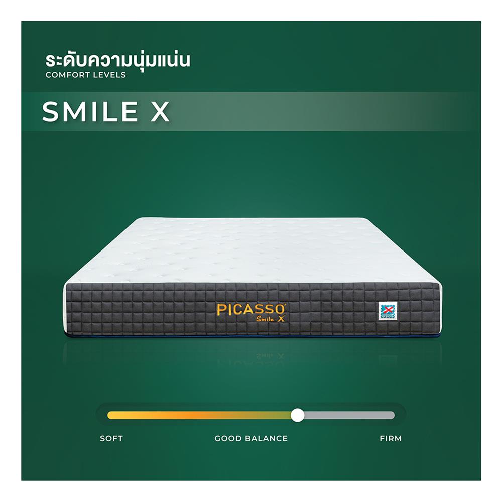 ที่นอน 3.5 ฟุต PICASSO SMILE X (พร้อมโซฟา COZY สีน้ำตาล 1 ตัว)