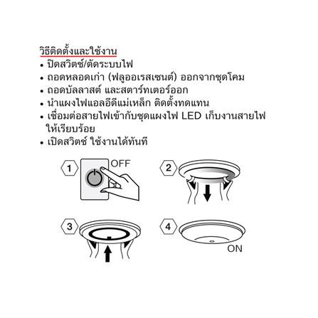 หลอด LED SHINING MAGNET SAKURA 40 วัตต์ WARM WHITE_4