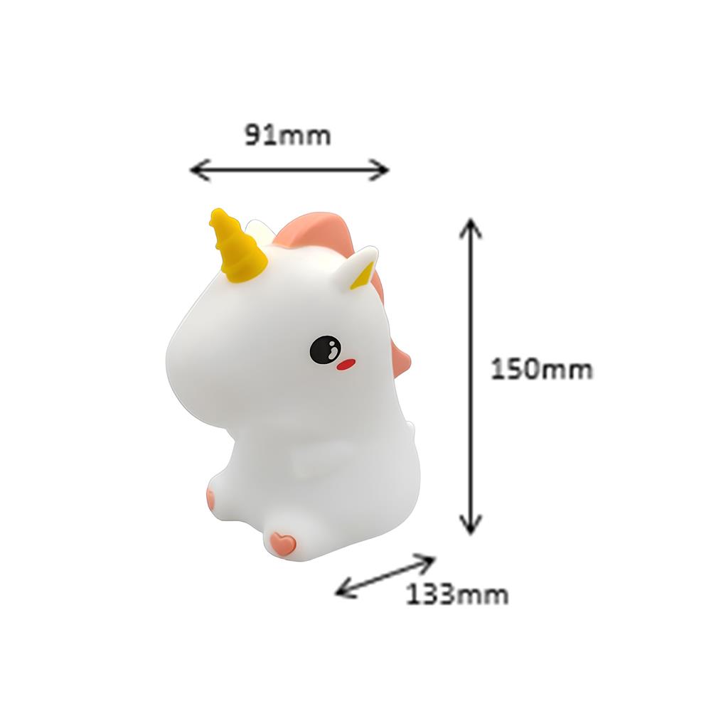 ไฟตั้งโต๊ะ LED CARINI UNICORN 1.4 วัตต์ สีขาว/เหลือง/ชมพู