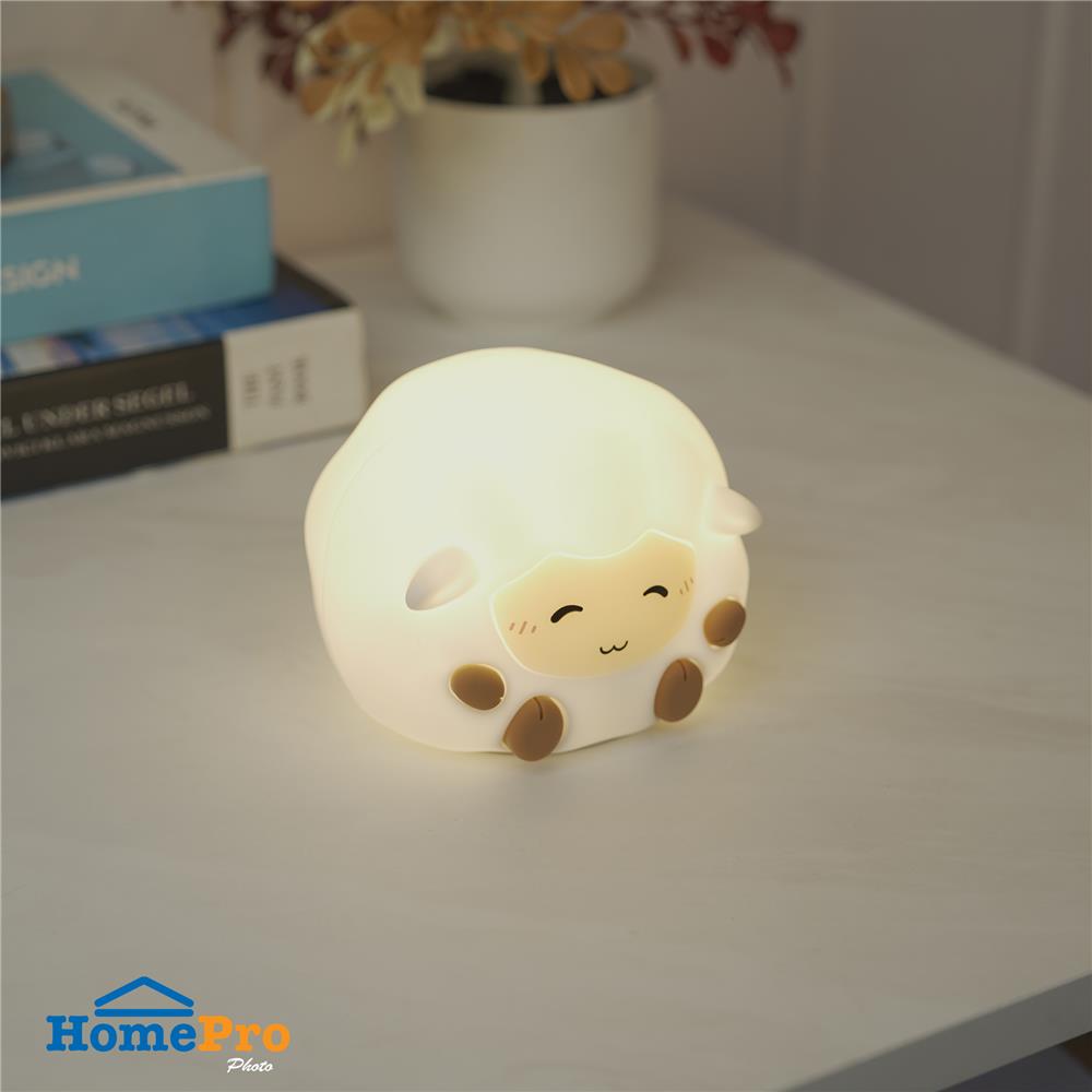 ไฟตั้งโต๊ะ LED CARINI LITTLE SHEEP 1.4 วัตต์ สีขาว/น้ำตาล