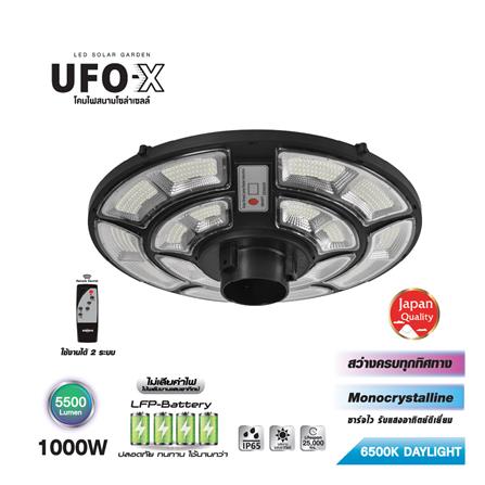 ไฟสนาม SOLAR SHINING UFO-X 1000 วัตต์ DAYLIGHT สีดำ_7