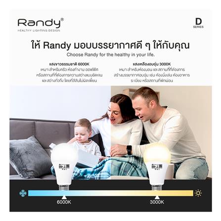 หลอด LED RANDY BULB 15 วัตต์ DAYLIGHT E27_3