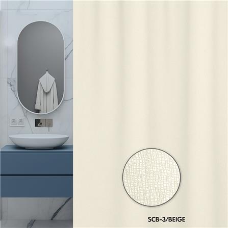 ม่านห้องน้ำ PVC WSP SCB-3/BEIGE 180X180ซม._4