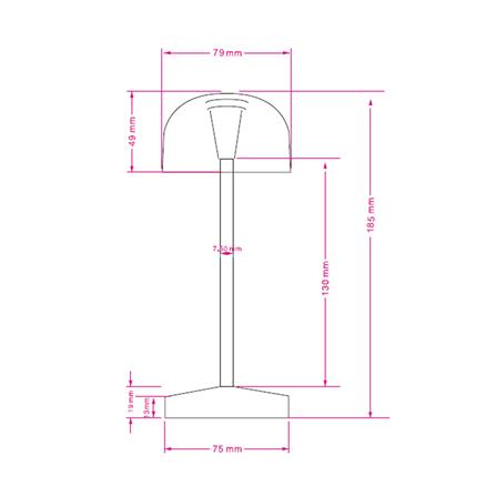 ไฟตั้งโต๊ะ LED CARINI TCW25401-GN 0.8 วัตต์ WARM WHITE สีเขียว_4
