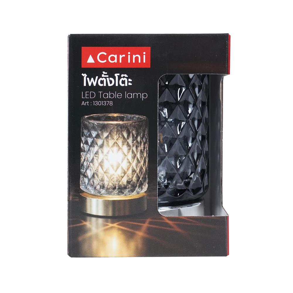 ไฟตั้งโต๊ะ LED CARINI TCW25402-GY 0.4 วัตต์ WARM WHITE สีเทา