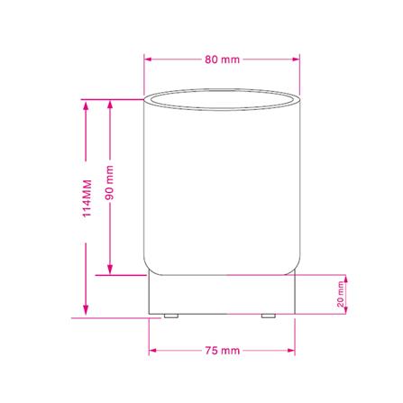 ไฟตั้งโต๊ะ LED CARINI TCW25402-CY 0.4 วัตต์ WARM WHITE สีฟ้า_4