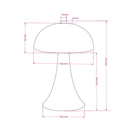 ไฟตั้งโต๊ะ LED CARINI TCW25502-CU 1.2 วัตต์ WARM WHITE สีทองแดง_3
