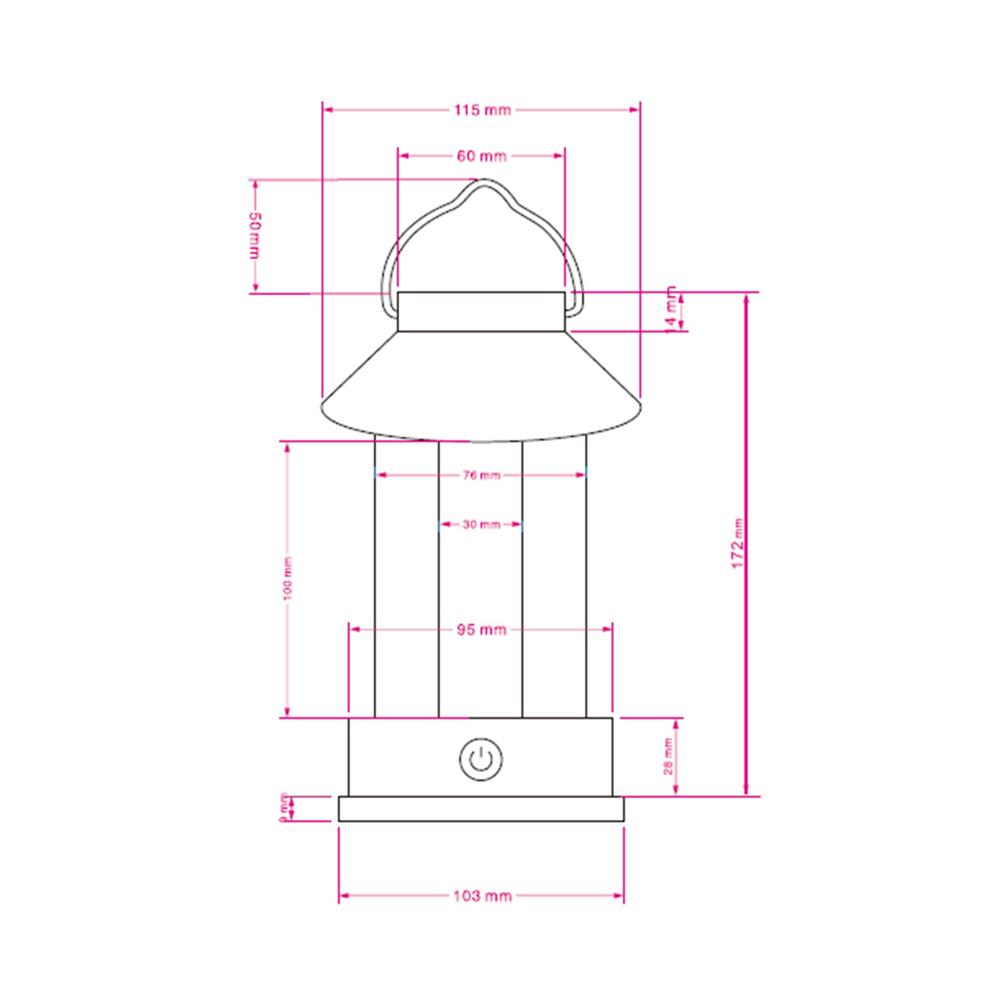 ไฟตั้งโต๊ะ LED CARINI THX24901-CM 0.9 วัตต์ WARM WHITE สีครีม