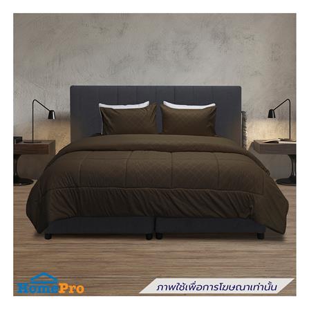 ชุดผ้าปูที่นอน 5 ฟุต (ชุด 6 ชิ้น) PICASSO BASIC ENJOY BROWN_0