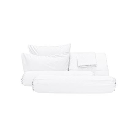 ชุดผ้าปูที่นอน 5 ฟุต (ชุด 6 ชิ้น) PICASSO BASIC ENJOY JASMINE WHITE_2