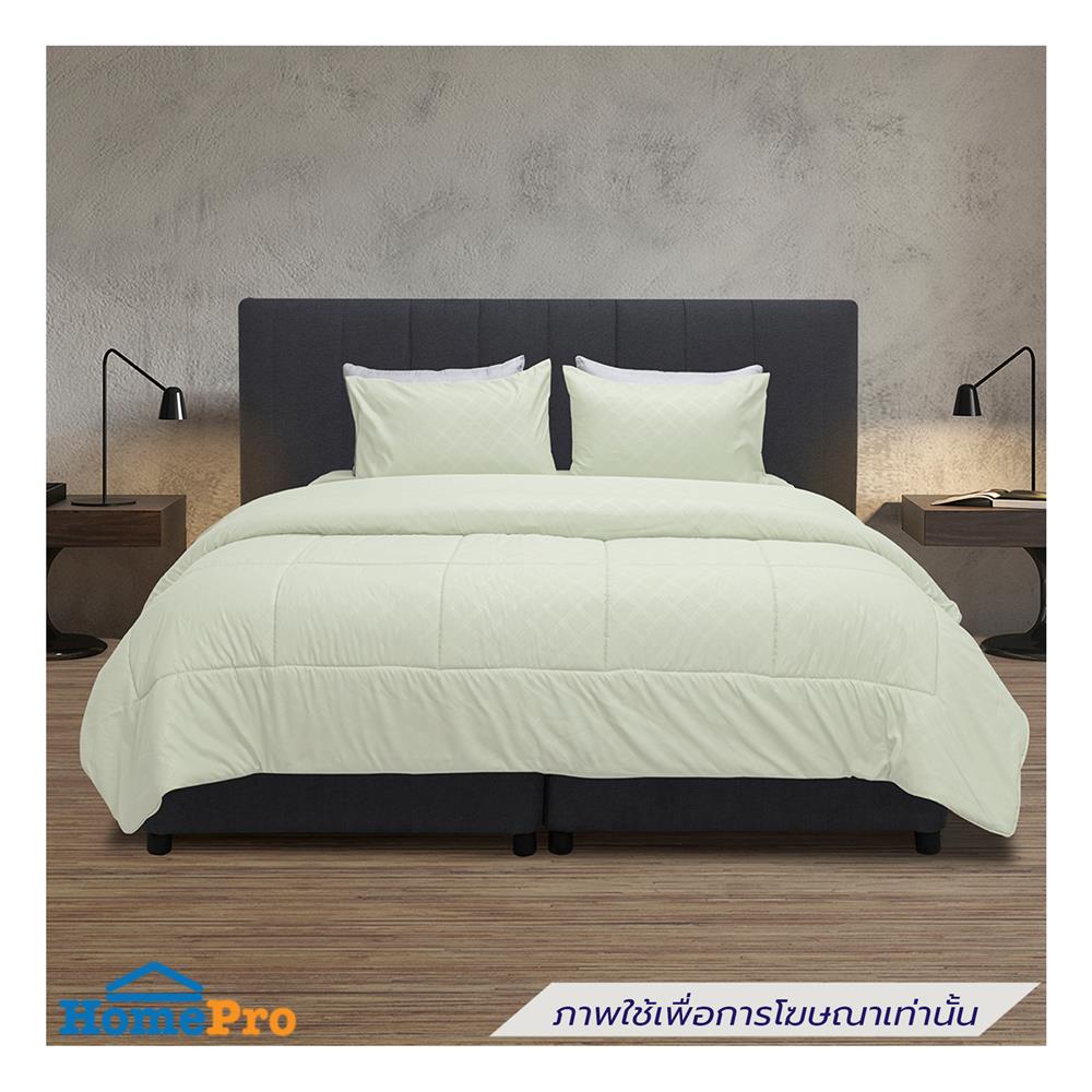 ชุดผ้าปูที่นอน 5 ฟุต (ชุด 6 ชิ้น) PICASSO BASIC ENJOY GREEN