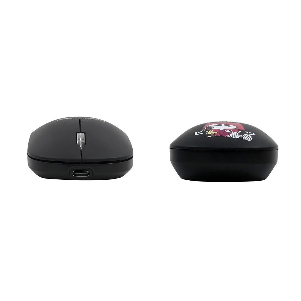 ชุดคีย์บอร์ดและเมาส์ไร้สาย ANITECH SNP-PA814 ลายสนูปปี้ สีดำ