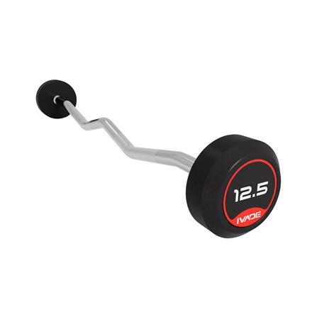 บาร์เบลแกนหยักหุ้มยาง IVADE 12.5 กก. (1 ชิ้น)_1