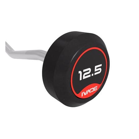 บาร์เบลแกนหยักหุ้มยาง IVADE 12.5 กก. (1 ชิ้น)_5