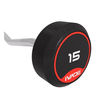 บาร์เบลแกนหยักหุ้มยาง IVADE 15 กก. (1 ชิ้น)_5