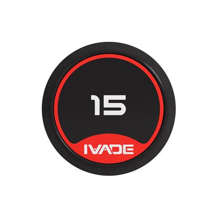บาร์เบลแกนหยักหุ้มยาง IVADE 15 กก. (1 ชิ้น)_6