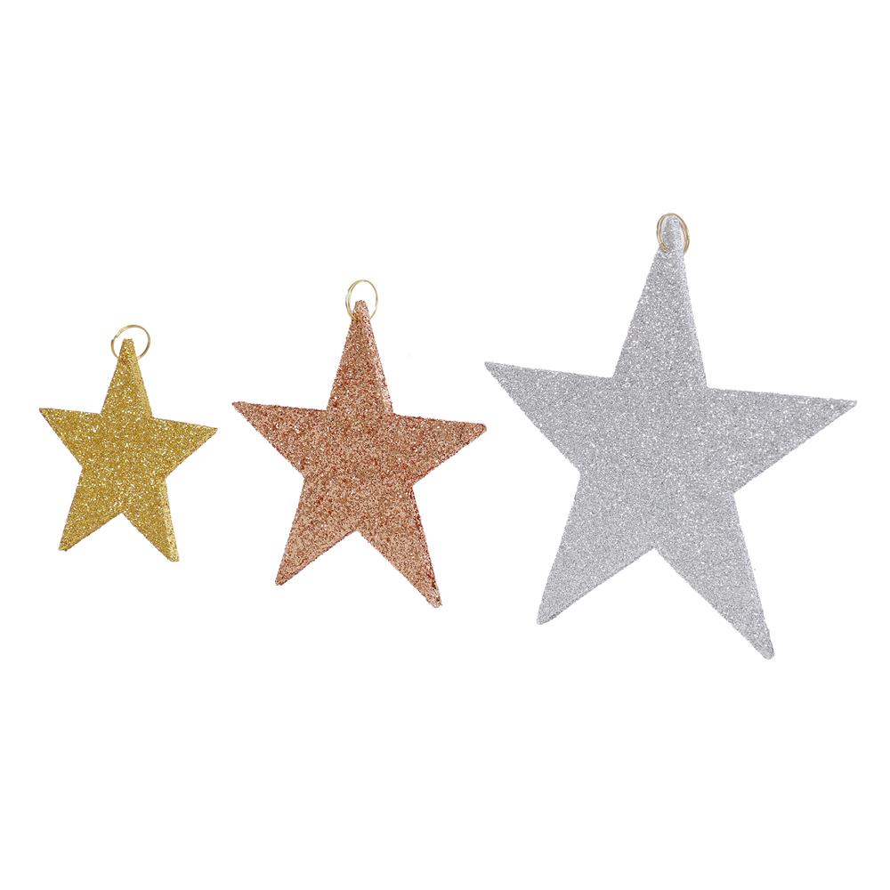 ของตกแต่ง SIAMXMAS STAR หลากสี (แพ็ก 3 ชิ้น)