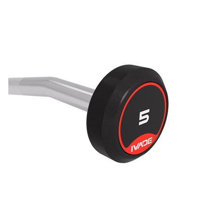 บาร์เบลแกนหยักหุ้มยาง IVADE 5 กก. (1 ชิ้น)_5