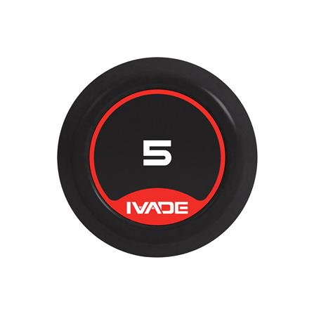 บาร์เบลแกนหยักหุ้มยาง IVADE 5 กก. (1 ชิ้น)_6