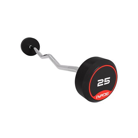 บาร์เบลแกนหยักหุ้มยาง IVADE 25 กก. (1 ชิ้น)_2