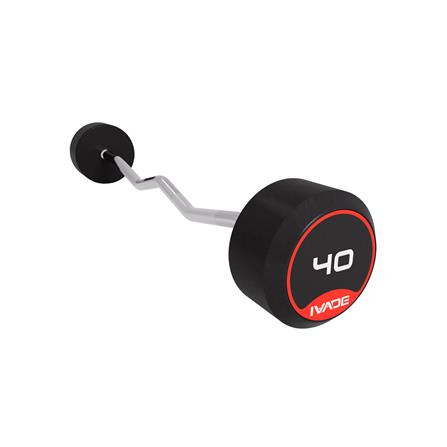 บาร์เบลแกนหยักหุ้มยาง IVADE 40 กก. (1 ชิ้น)_1
