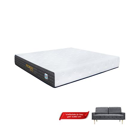 ที่นอน 5 ฟุต PICASSO SMILE X (พร้อมโซฟา COZY สีเทา 1 ตัว)_0