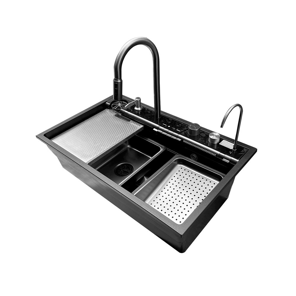 ซิงค์ฝัง 1 หลุม S-FLO NL0105 SM8050G สีดำ