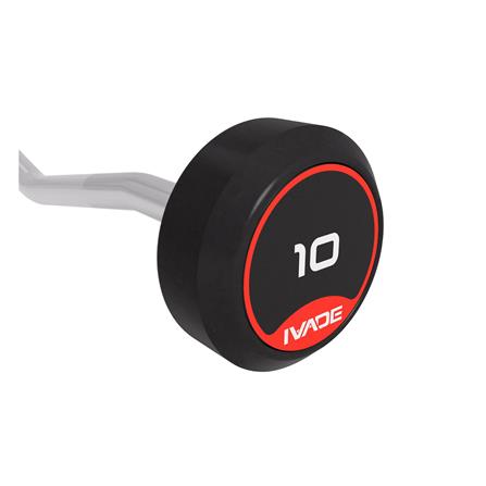 บาร์เบลแกนหยักหุ้มยาง IVADE 10 กก. (1 ชิ้น)_5