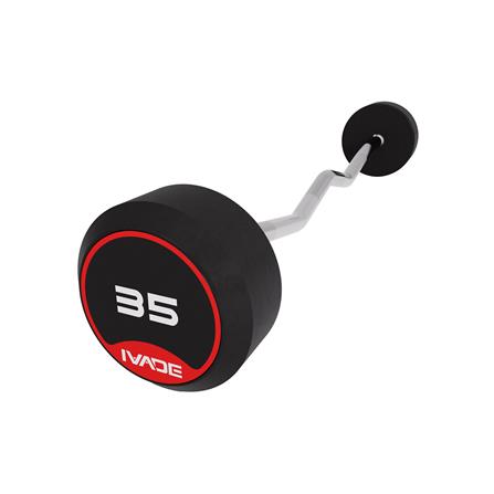 บาร์เบลแกนหยักหุ้มยาง IVADE 35 กก. (1 ชิ้น)_2